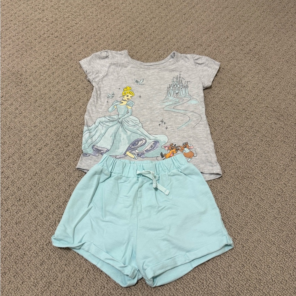 Disney Gray and Light Blue Kids Matching Set